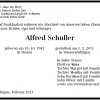 Schuller Alfred 1942-2011 Todesanzeige